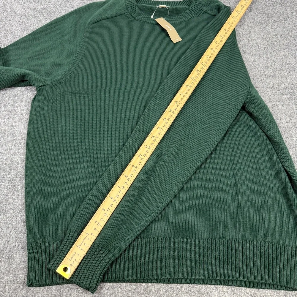 NWT J. Crew Heritage Knit Crewneck Sweater XL Green Old Money Ivy‎ Style Preppy